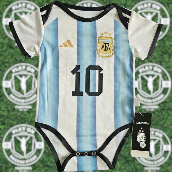 Baby Argentina 2026 World Cup Home Messi Bodysuit - Picture 1 of 3